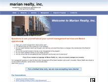 Tablet Screenshot of marianrealty.com